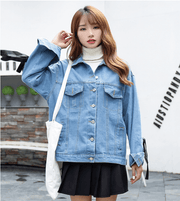 Can't Tie Me Down Denim Threaded Lace Jacket