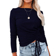 Draw You In Waist Drawstring Fall Top +Colors