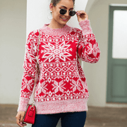 Snowflakes & Happiness Warm Winter Sweater +COLORS
