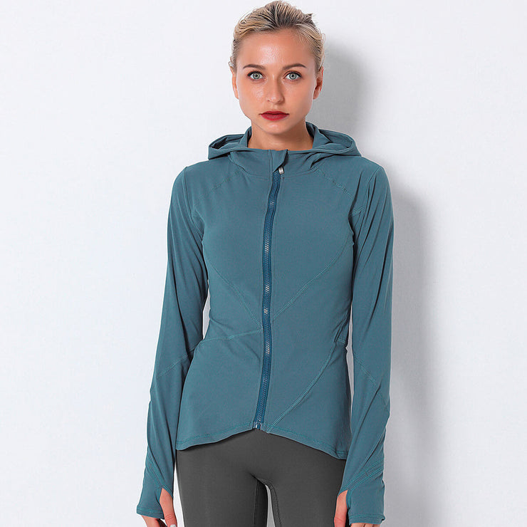 Quick-Dry Active Yoga Asymmetrical Yoga Zip Jacket +COLORS