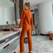 Orange You Happy 3 Piece Pants Blazer Suit Set