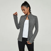 Zip Active Jacket, Grey & Charcoal