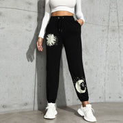 Goddess of the Sun and Moon Black Joggers
