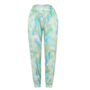 Blue and Green Cozy Tie Dye Jogger Set