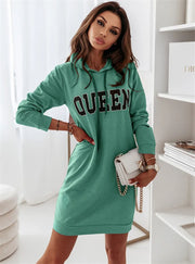 Queen B Hoodie Sweater Dress +COLORS